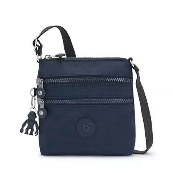 Kipling Alvar XS true blue crossbody bag with gorilla - Picture 1 of 15